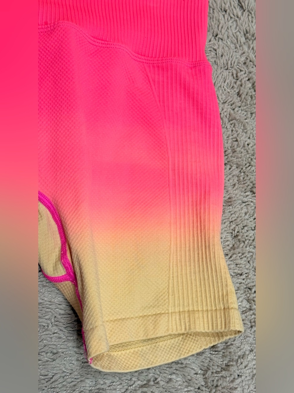 PINK Ombré high waisted shorts size S - Picture 3 of 6